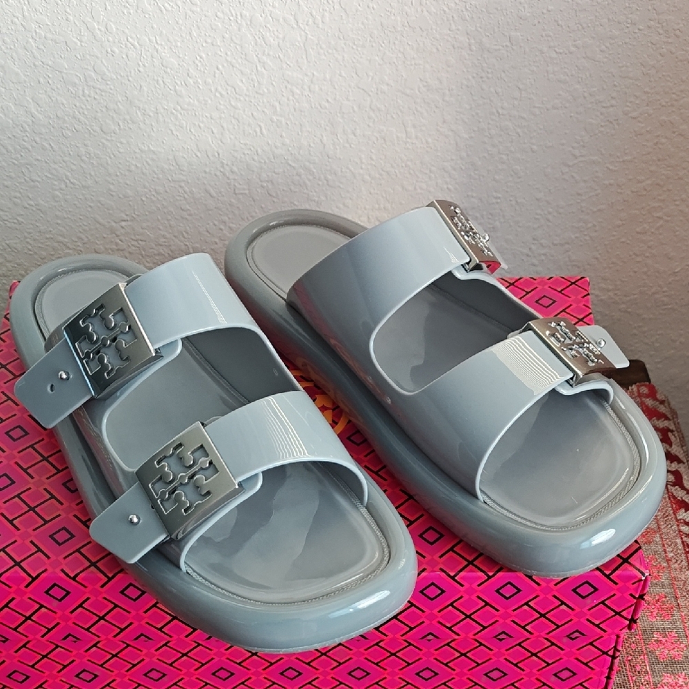 Tory Burch Bubble Jelly Slides Size 10